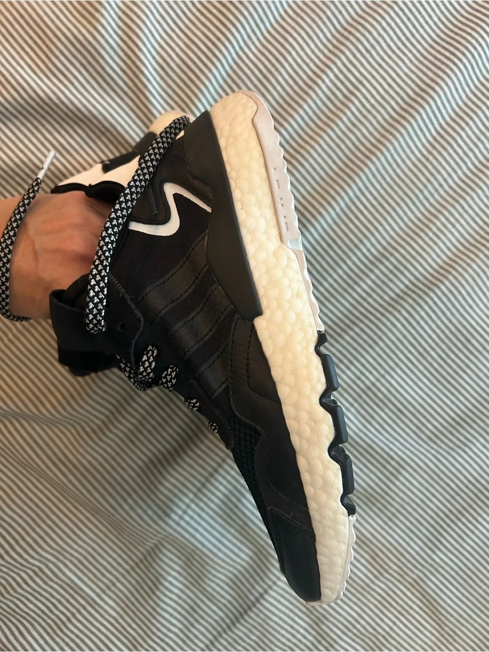 adidas Men’s Black and White Running Sneakers